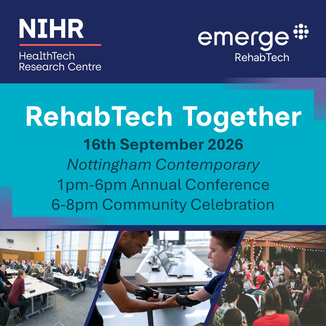 image showing details of RehabTech Together event