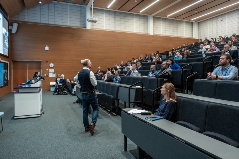 Someone giving a presentation